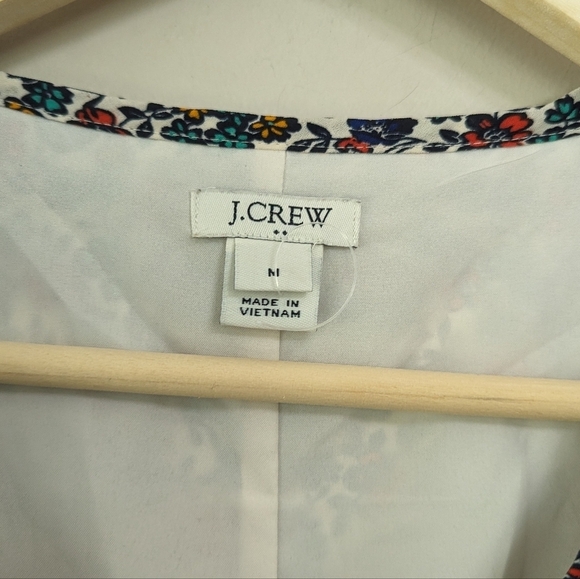 J.Crew Floral Ruffle Hem Relaxed Short Dress - Picture 10 of 11